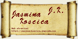 Jasmina Koščica vizit kartica